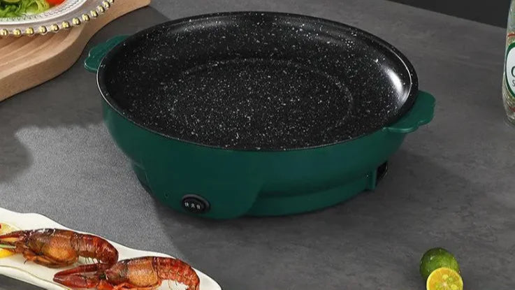 Compact Non-Stick Electric Griddle & Grill – Multi-Function Baking and BBQ Pan