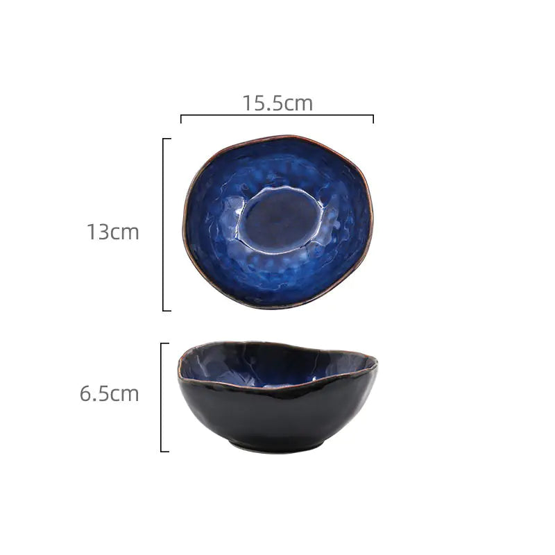 Creative Irregular Ceramic Deep Bowl